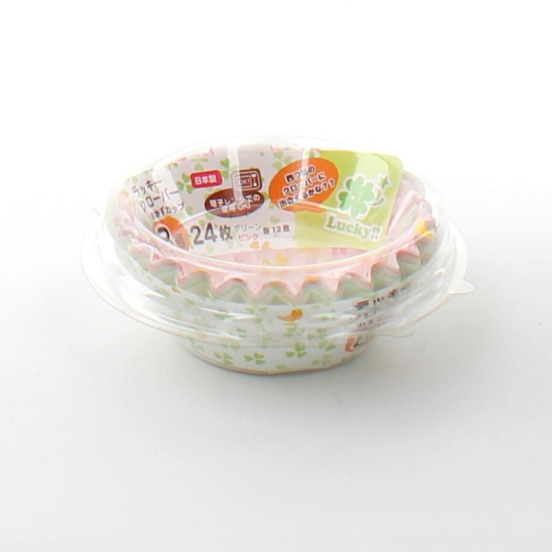 Disposable Paper Food Cups (Size 8*Microwavable/Clover/GR*PK/2cm/d.7.5cm (24pcs))