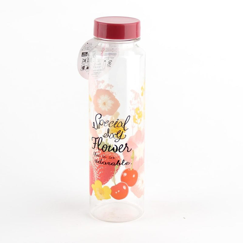 Water Bottle (PET/Fruits/Flower/19.5cm/d.5.5cm / 390mL)