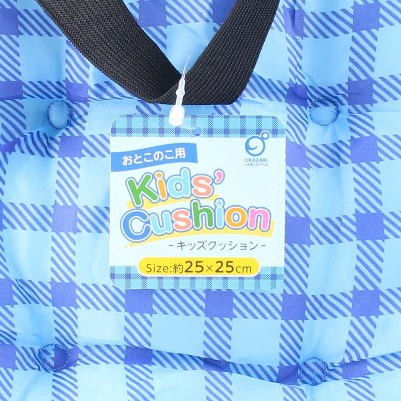 Blue Gingham Children Cushion