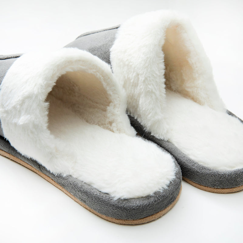 Slippers (Sherpa Fleece/23-25cm/1 Pair/Paire/SMCol(s): Grey)