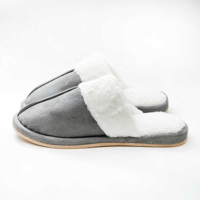 Slippers (Sherpa Fleece/23-25cm/1 Pair/Paire/SMCol(s): Grey)