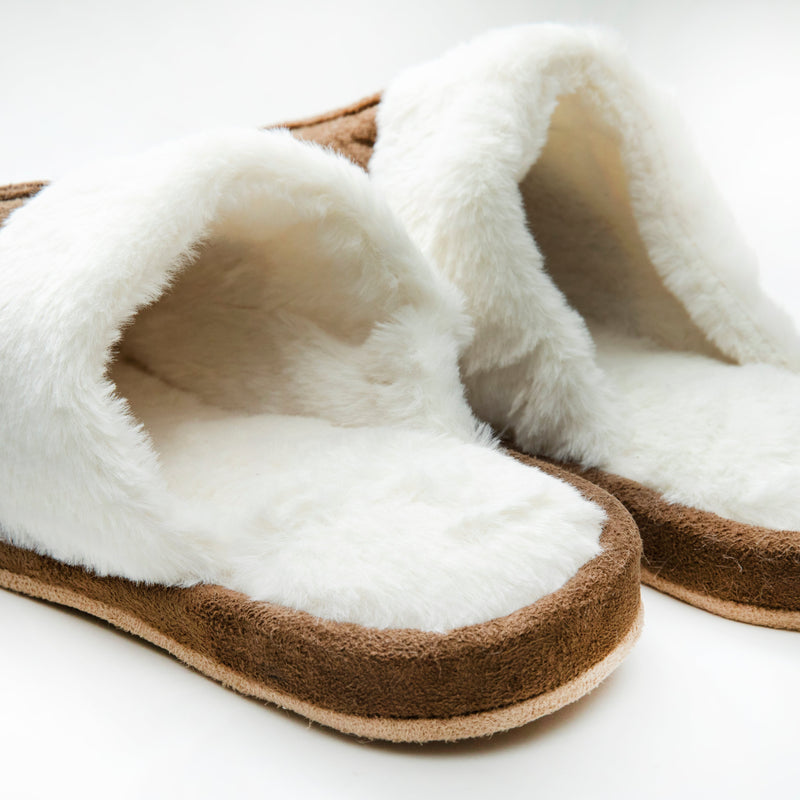 Slippers (Sherpa Fleece/23-25cm/1 Pair/Paire/SMCol(s): Brown)