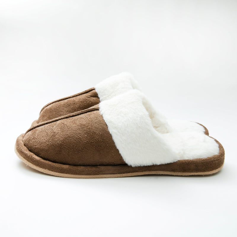 Slippers (Sherpa Fleece/23-25cm/1 Pair/Paire/SMCol(s): Brown)