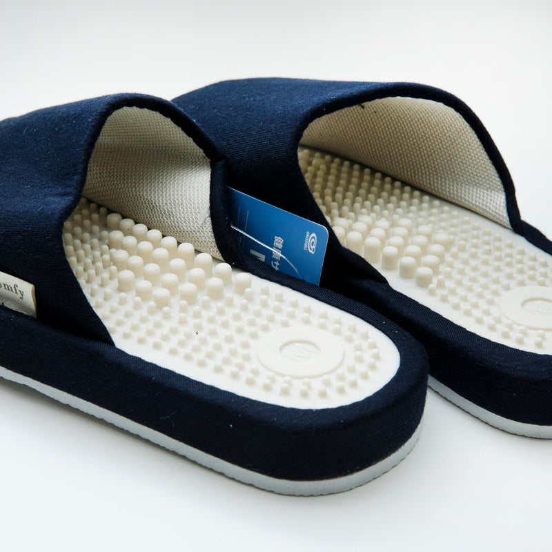 Slippers (Massaging Foot Bed/M/M/24.5cm/SMCol(s): Navy)