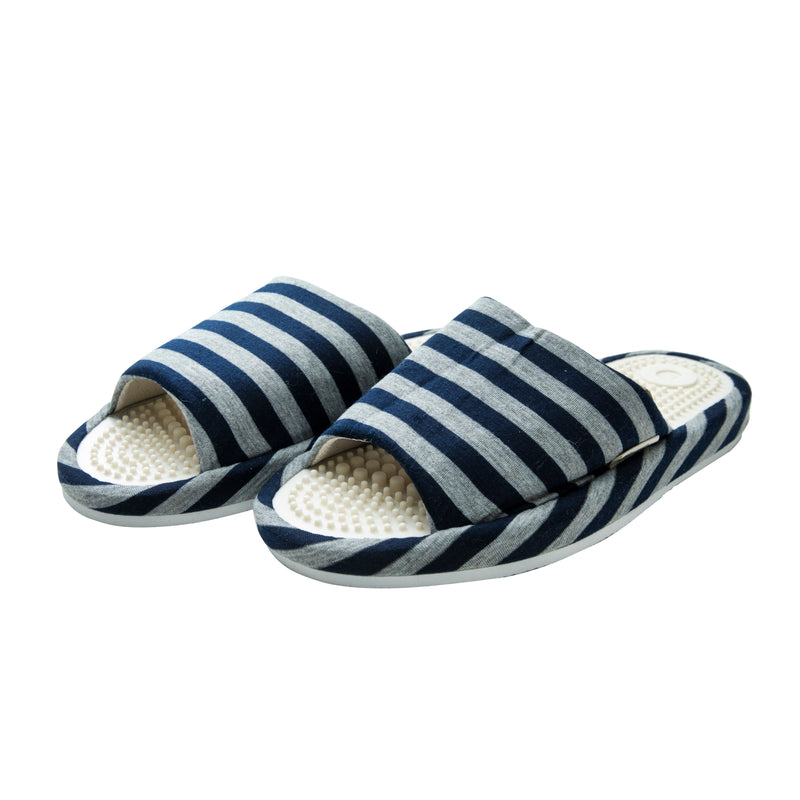 Slippers (Massaging Foot Bed/M/Stripe/L/27cm/SMCol(s): Navy)
