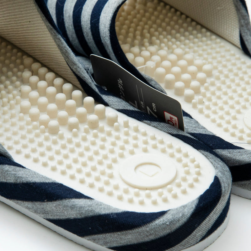 Slippers (Massaging Foot Bed/M/Stripe/L/27cm/SMCol(s): Navy)