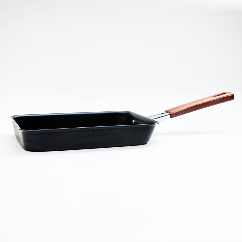 Omelette Pan (Iron/Rectangular/21x23x3.5cm/SMCol(s): Black,Brown)
