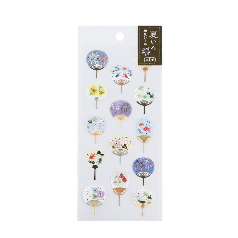 Japanese Style Uchiwa Fan Stickers