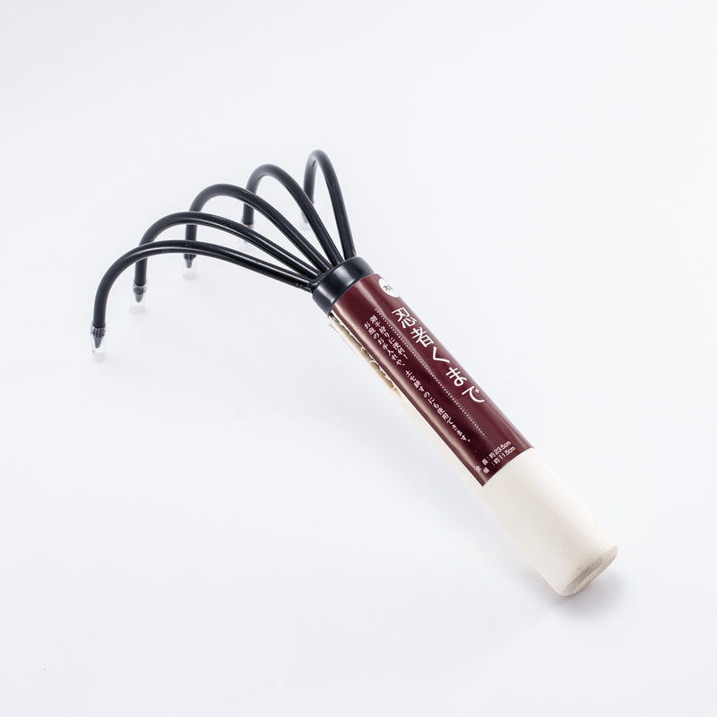 Mini cultivator / rake with wooden handle