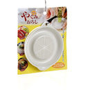 Grater with Stopper (Ceramic/White/11.2x9x1.9cm)