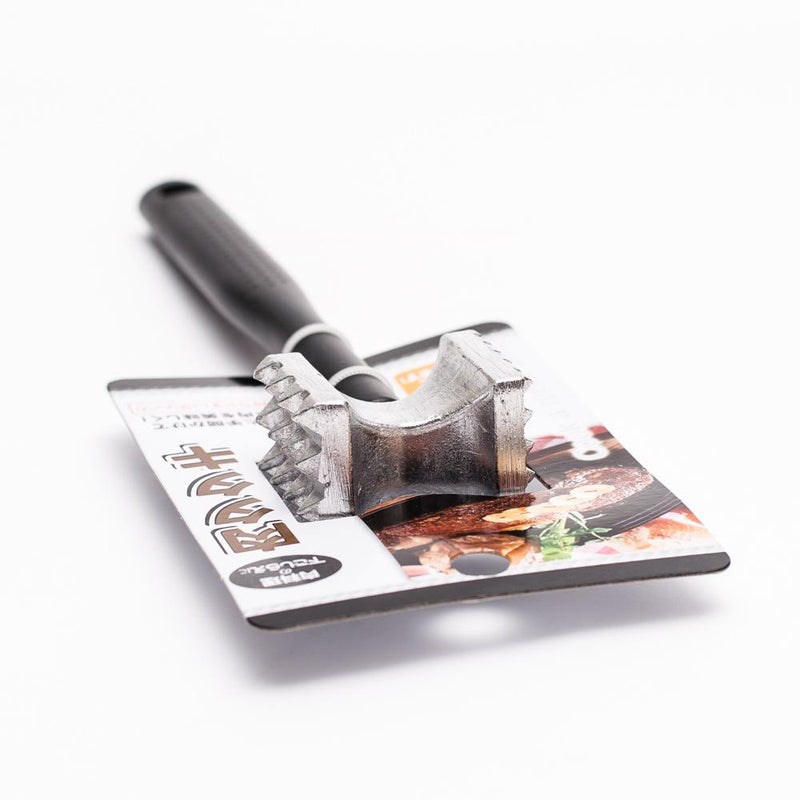 Meat Tenderizer (2-Sided / Black /Silver/18.5cm)