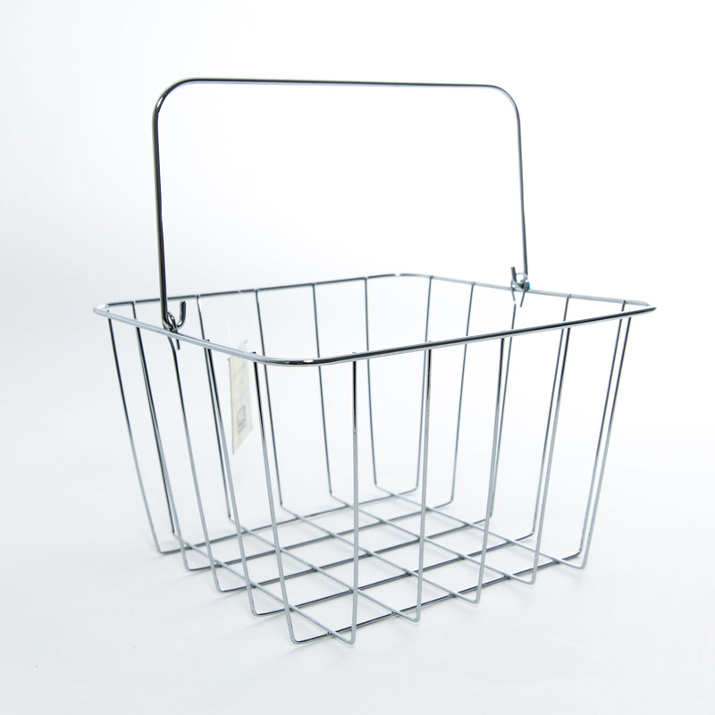 Square Steel Basket with Handle