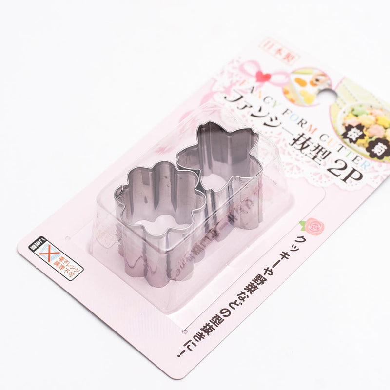 Flower Cookie Cutters (Silver/3x3.2cm (2pcs))