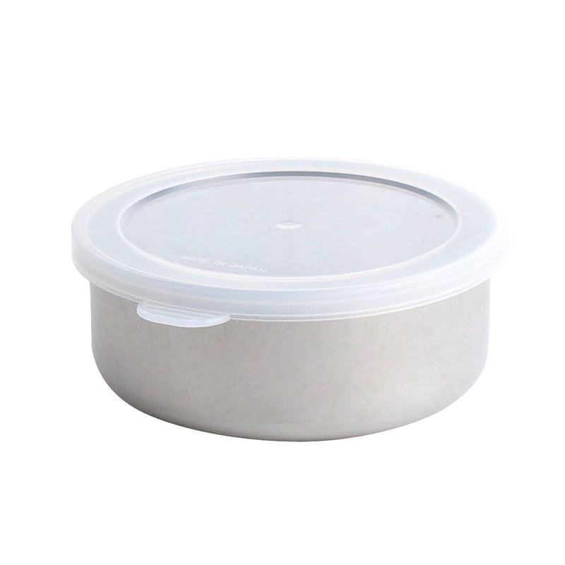 Round Stainless Steel Food Container with Lid