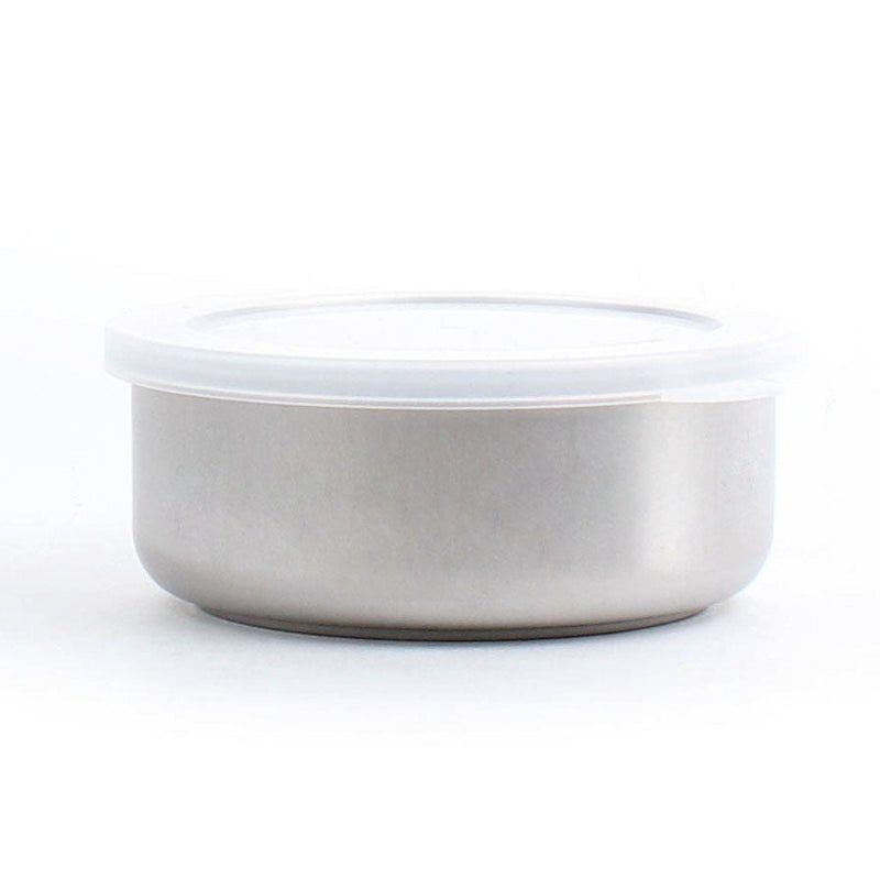 Round Stainless Steel Food Container with Lid