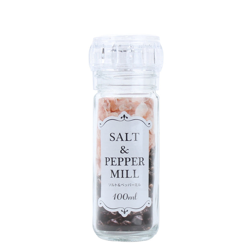 Salt and Pepper Grinders (Glass/PC/13.3cm/Ø4.9cm (2pcs)/SMCol(s): Clear)