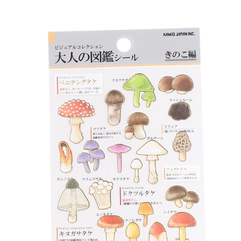 Mushroom Adult Picture Dictionary Stickers
