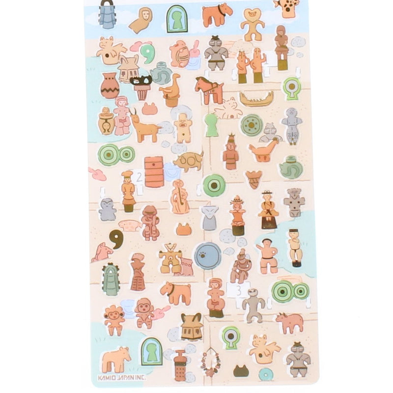 Haniwa-Clay Figure Adult Picture Dictionary Mark Mini Stickers