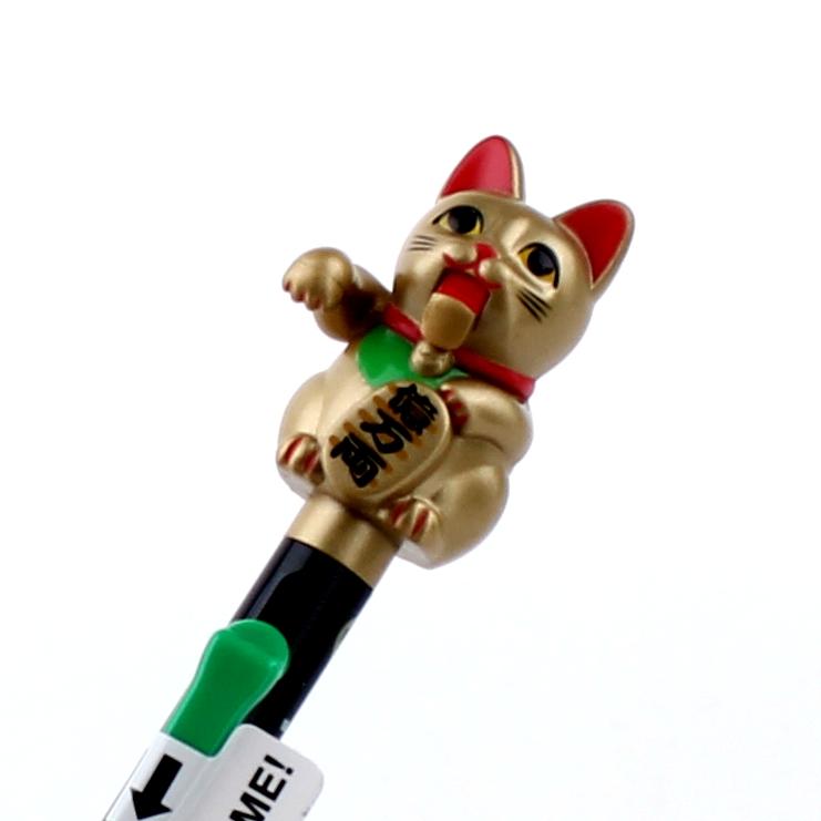 Golden Beckoning Cat  Pen