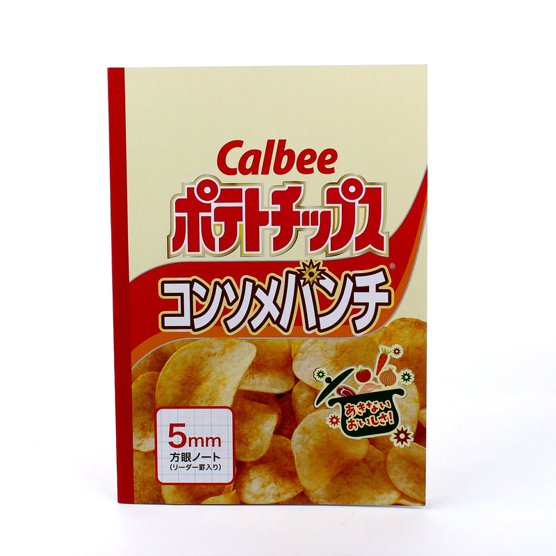 B5 Calbee Potato Chips Notebook (5mm, 28 Sheets)