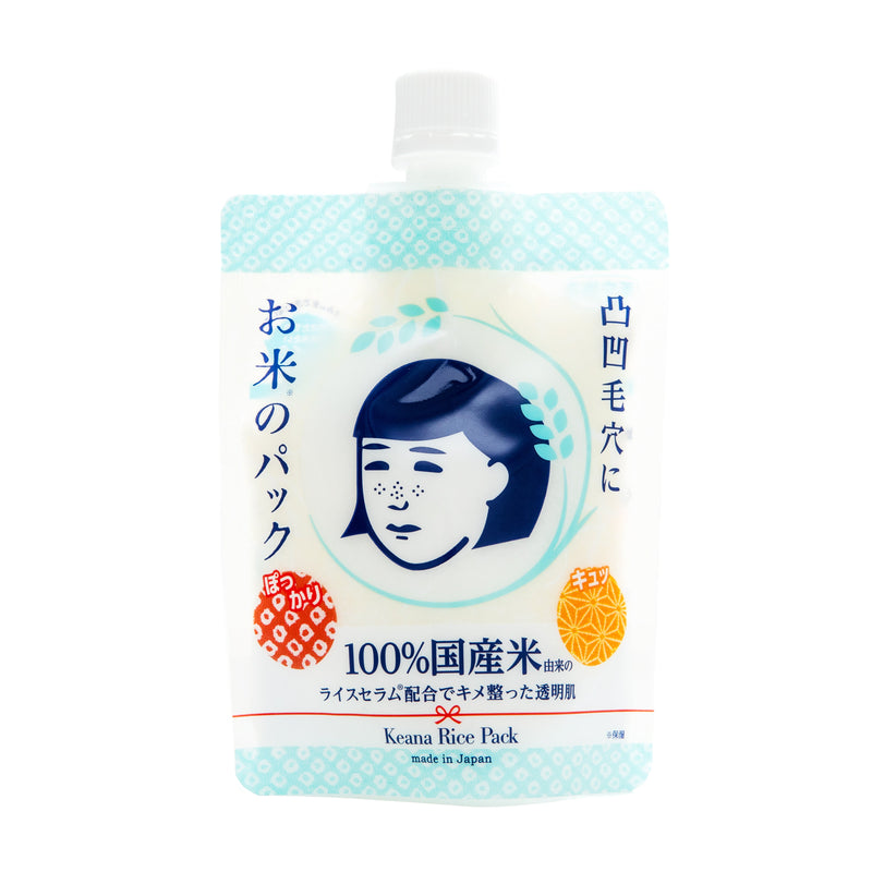 Beauty Mask (Improves the look of pores/Rice/5 Minutes/Wash-off/170 g/Ishizawa/Keana Nadeshiko/SMCol(s): Light Blue,White)