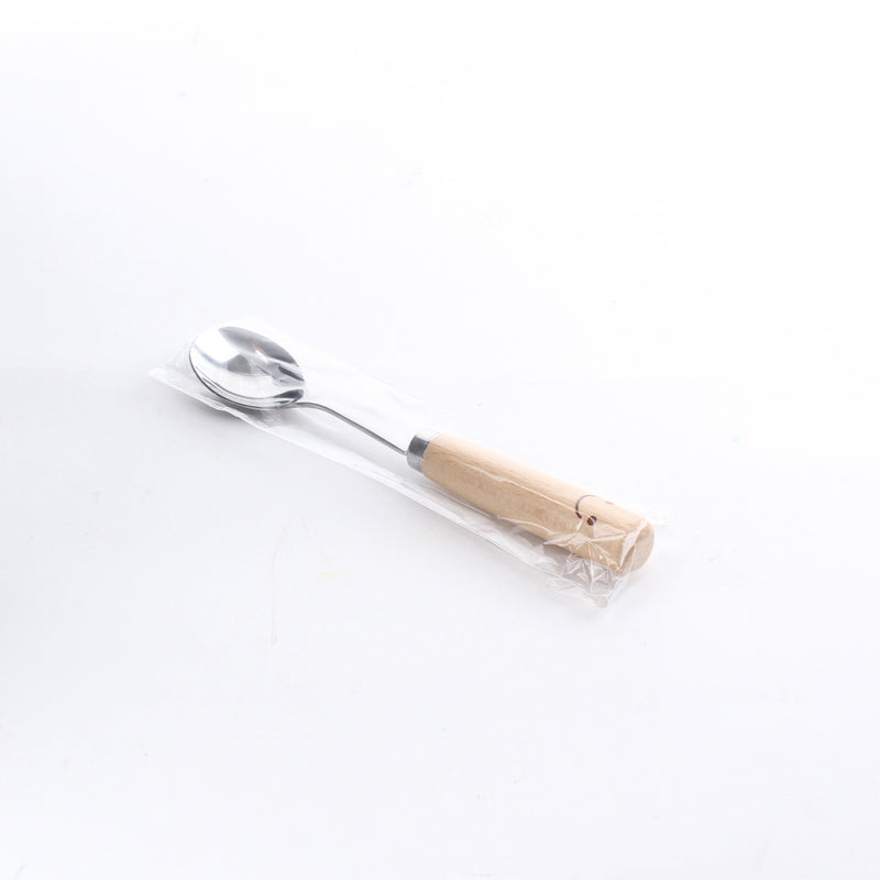 Tea Spoon (Stainless Steel/Wood/Smile/13.9cm)