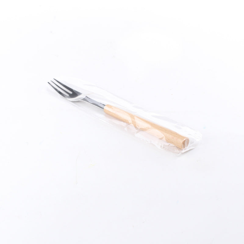 Stainless Steel Dessert Fork with Wooden Handle(16cm)