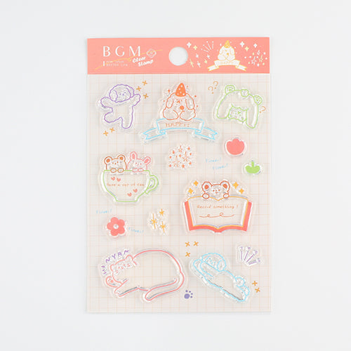 BGM Fluffy Land Clear Stamps