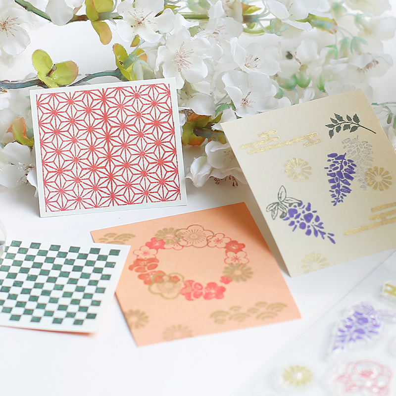 BGM Retro / Japanese Flower Clear Stamps