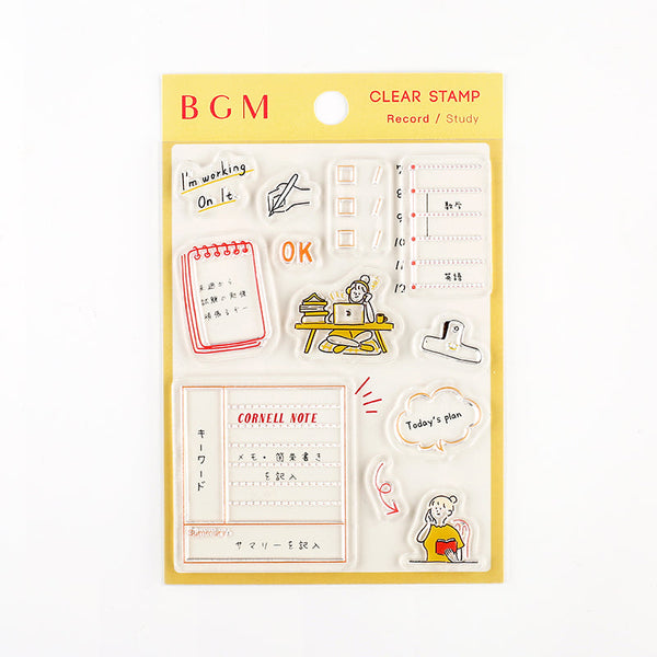 BGM Recording / Study Clear Stamps