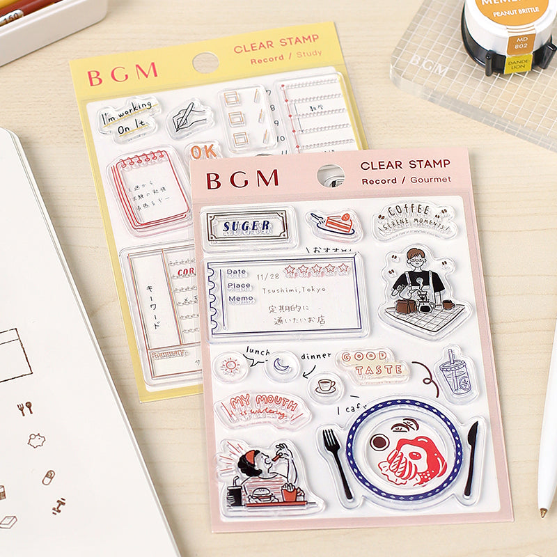 BGM Recording / Study Clear Stamps
