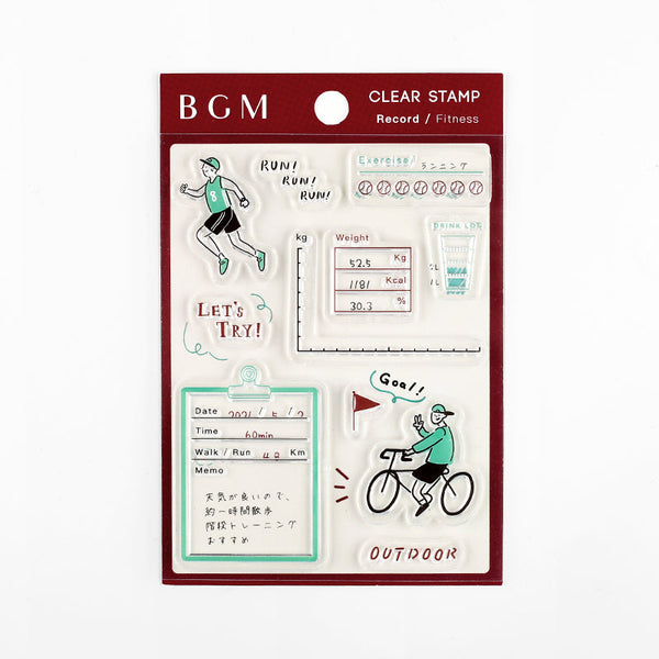 BGM Record / Fitness Clear Stamps