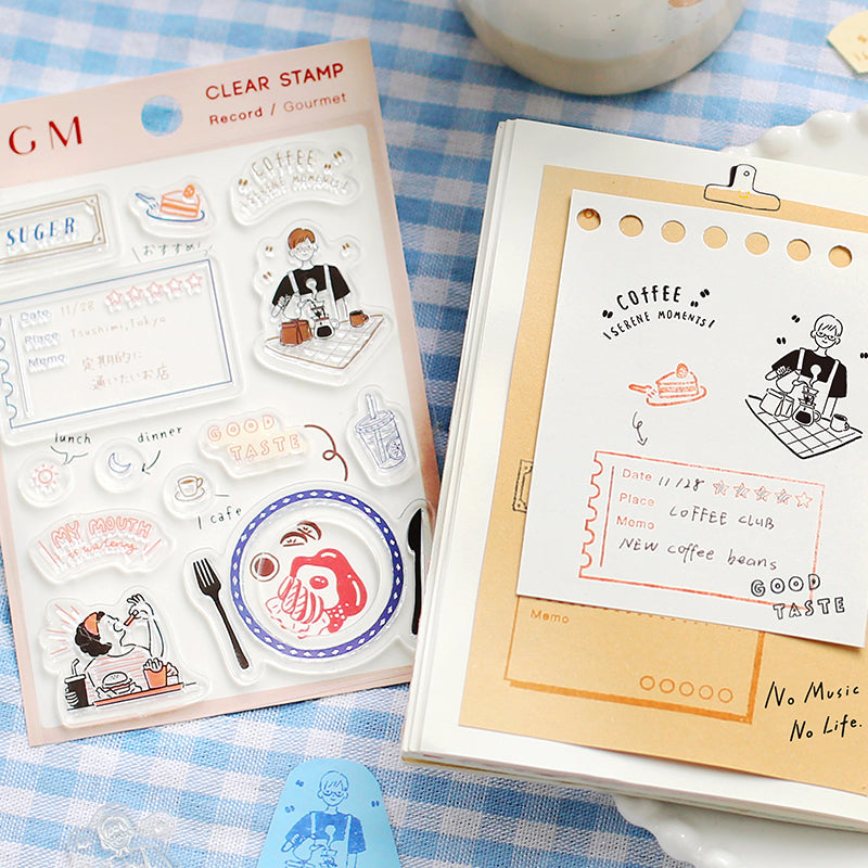 BGM Record / Gourmand Clear Stamps