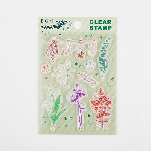 BGM Small Flower Shop Clear Stamps