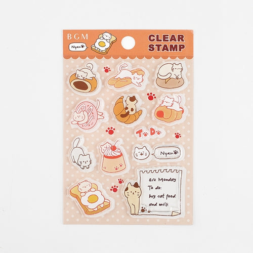 BGM Sweet Bun Cat Clear Stamps