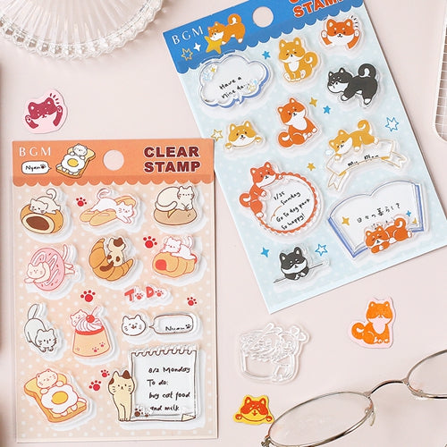 BGM Sweet Bun Cat Clear Stamps