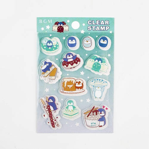 BGM Sweet Party Penguin Clear Stamps