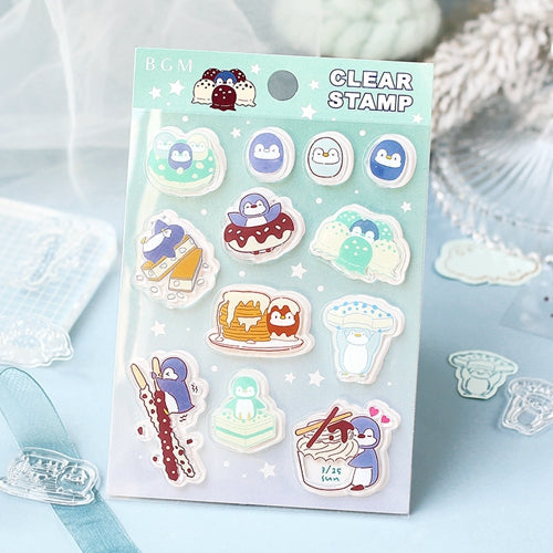 BGM Sweet Party Penguin Clear Stamps