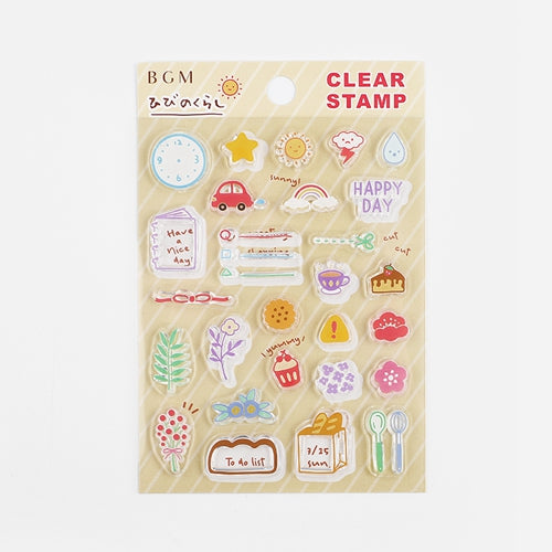 BGM Daily Life Clear Stamps