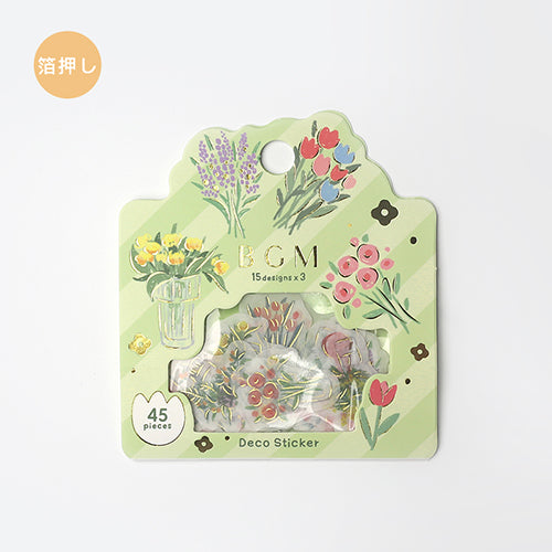 BGM Garden Flake Stickers (15 design x 3 pcs)