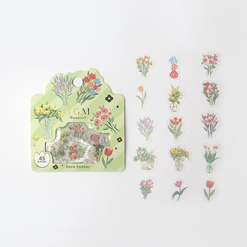 BGM Garden Flake Stickers (15 design x 3 pcs)