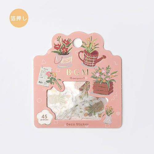 BGM Florist Flake Stickers (15 design x 3 pcs)