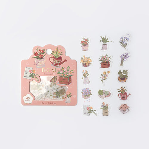 BGM Florist Flake Stickers (15 design x 3 pcs)