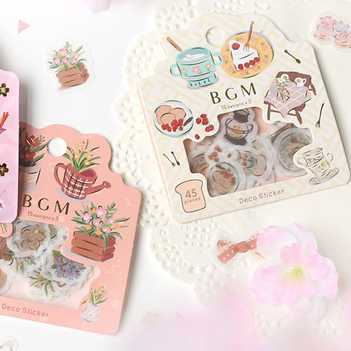 BGM Florist Flake Stickers (15 design x 3 pcs)