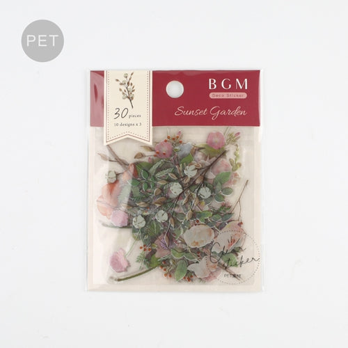 BGM Clear Seal Sunset Garden Red