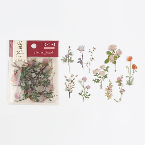 BGM Clear Seal Sunset Garden Red