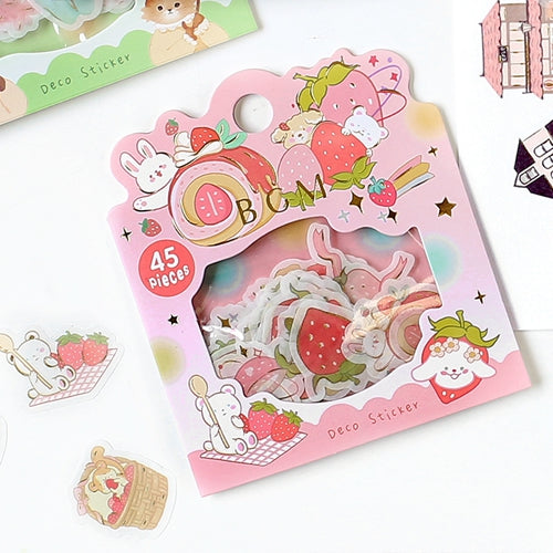 BGM Flake Seal Animals Strawberry