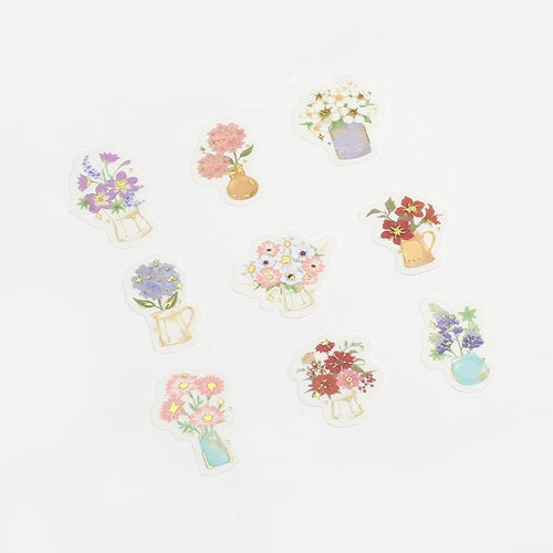 BGM Flake Seal Flower and Vase