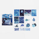 BGM 45pcs Fantasy Travel: Galaxy Tracing Paper Sticker Flakes BS-TF016
