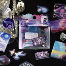 BGM 45pcs Fantasy Travel: Galaxy Tracing Paper Sticker Flakes BS-TF016